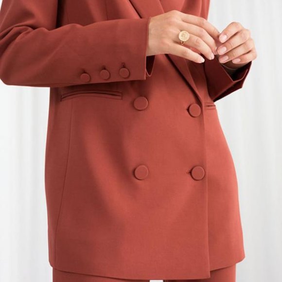 &Others Stories Rust Blazer - Picture 2 of 9